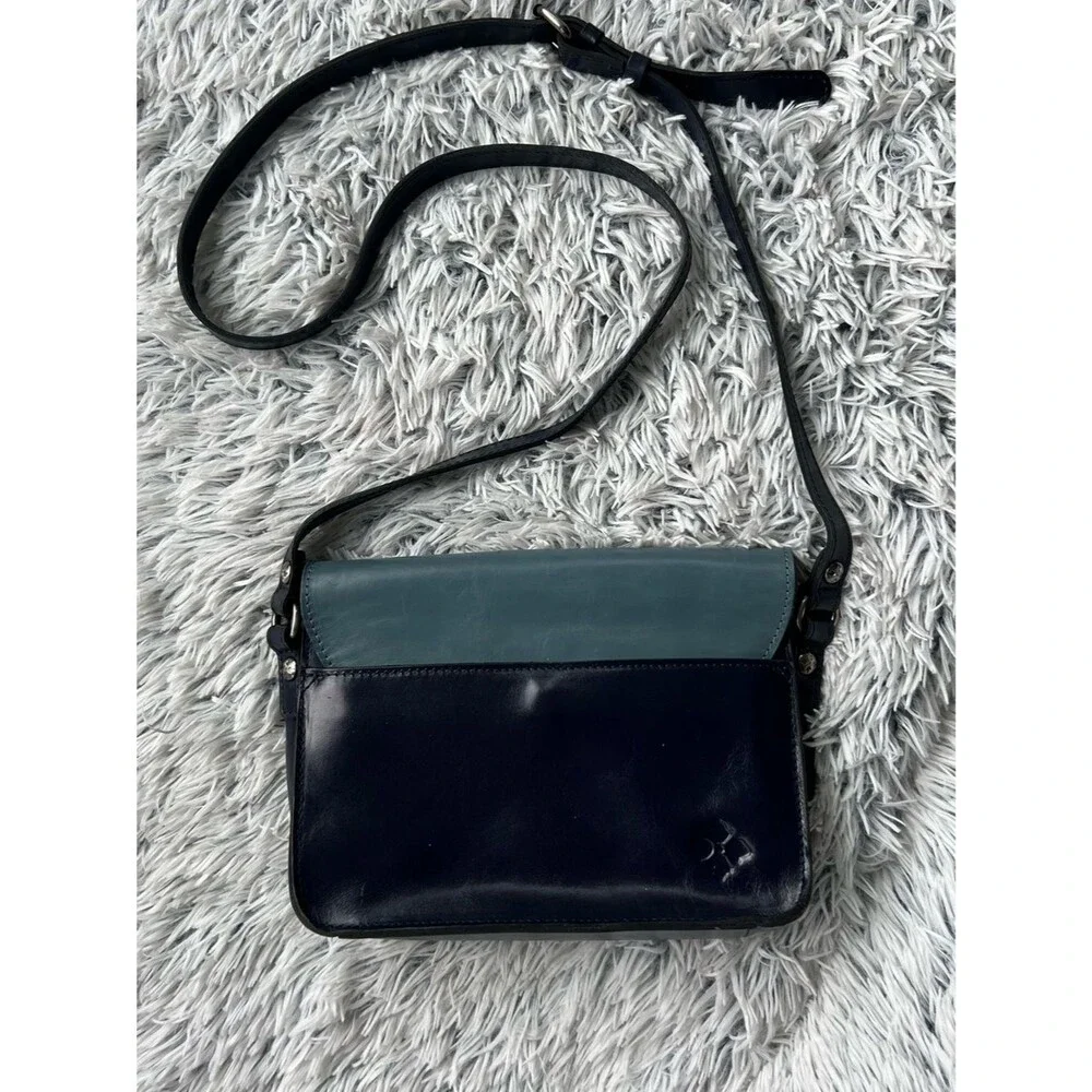 Patricia Nash Gradina Flap Leather Crossbody Mirage/Ocean